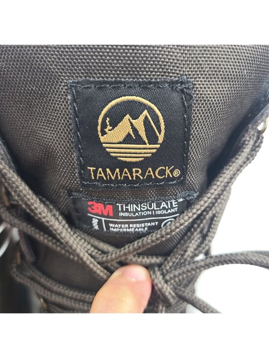 Tamarack 3M Thinsulate Brown Black Leather Boots Winter Men 11 Water Resistant main image 10